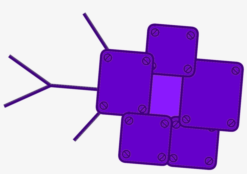 Shadow Robot Flower - Robot Flower Purple, transparent png download