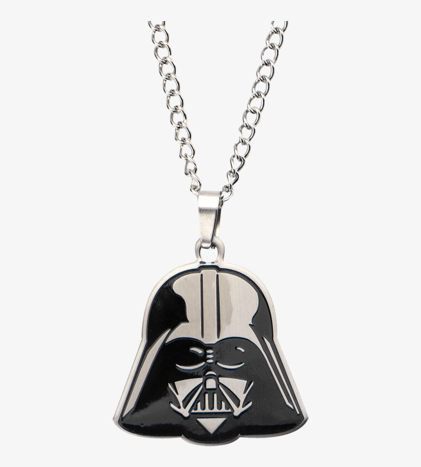 "womens Darth Vader Enamel Necklace", transparent png download