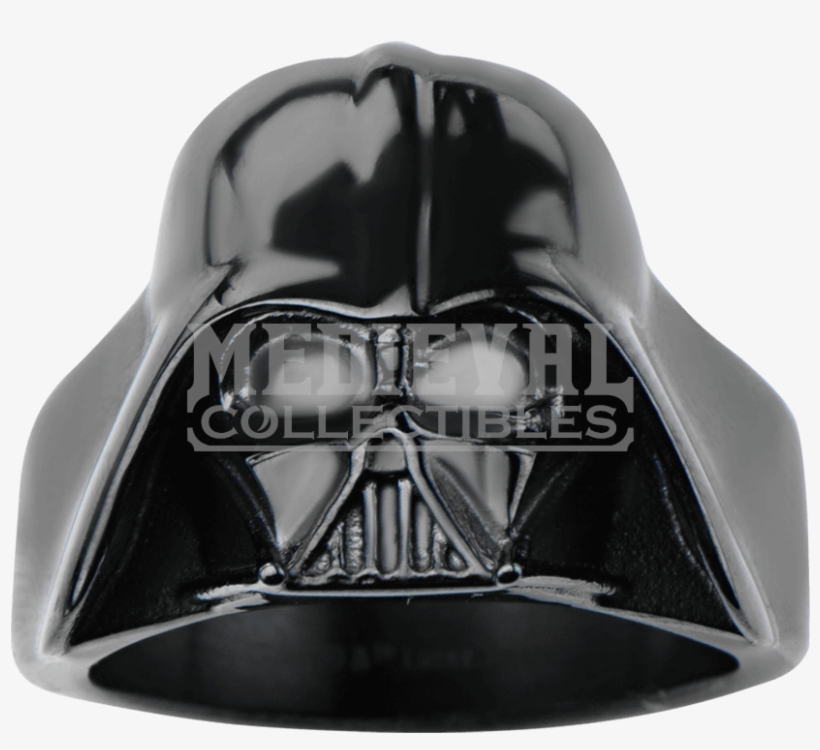 Darth Vader Black Large 3d Helmet Ring - Star Wars Ring Darth Vader 3d Size 9, transparent png download