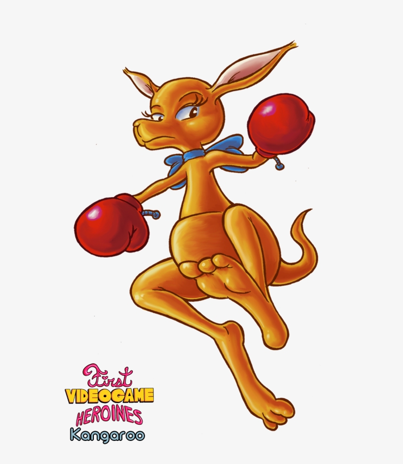 Videogame Heroines Kangaroo Lady Bug Cartoon Vertebrate - Kangaroo Arcade Game, transparent png download