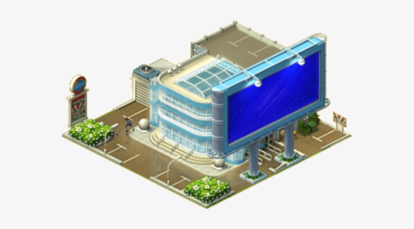 Administrative Building With Billboard - Building, transparent png download