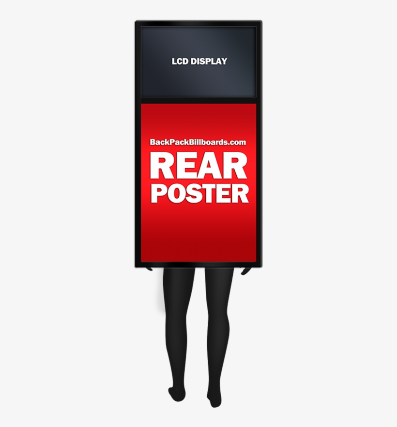 Backback Billboard Media Specification Rear 1 Type - Billboard, transparent png download