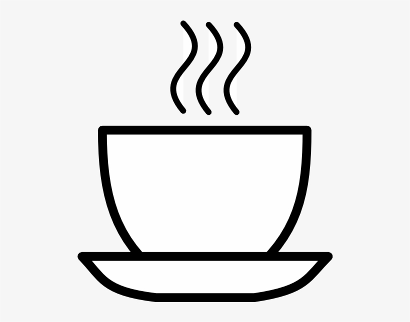 Coffee Clipart - Black N White Coffee, transparent png download