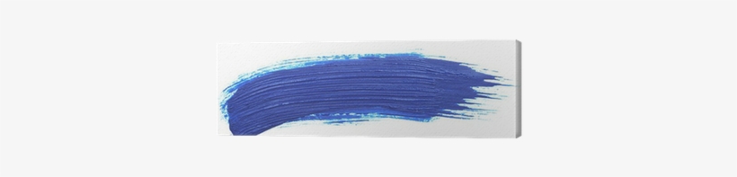 Blue Stroke Of The Paint Brush Isolated On White Canvas - Lace Wig, transparent png download