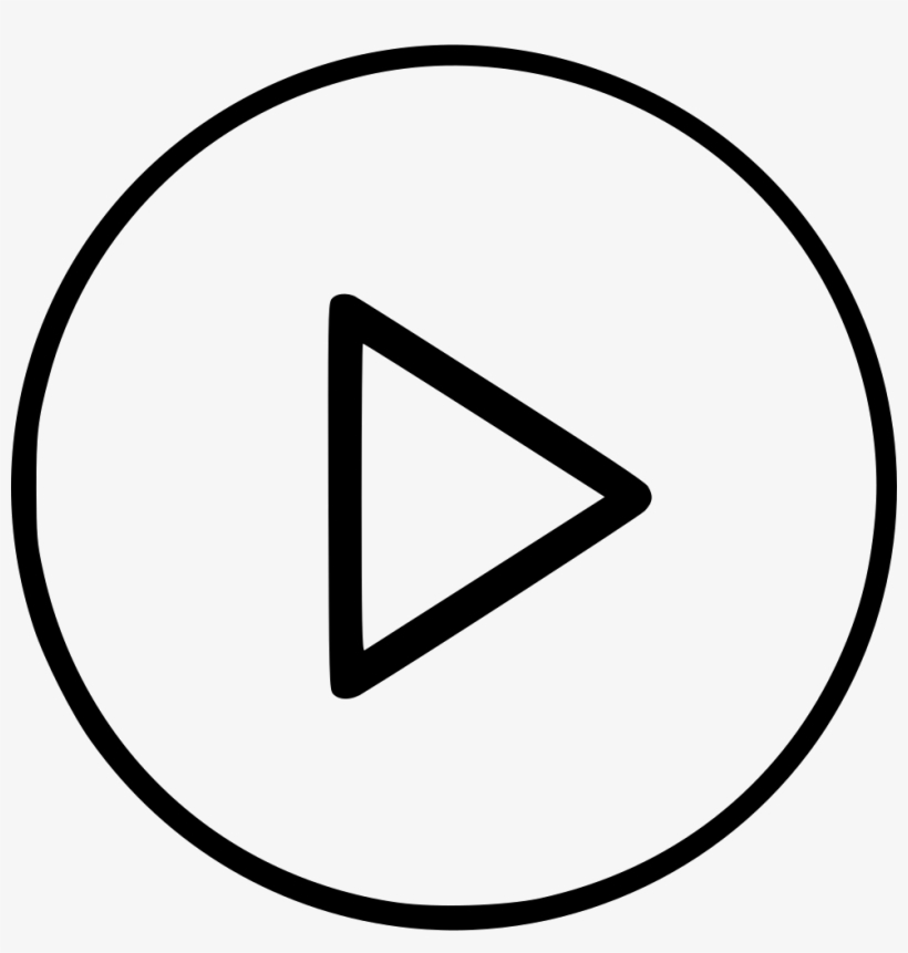Audio Movie Play Video Watch Comments - Play Button White Png, transparent png download
