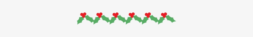 Holly Border - Cartoon, transparent png download