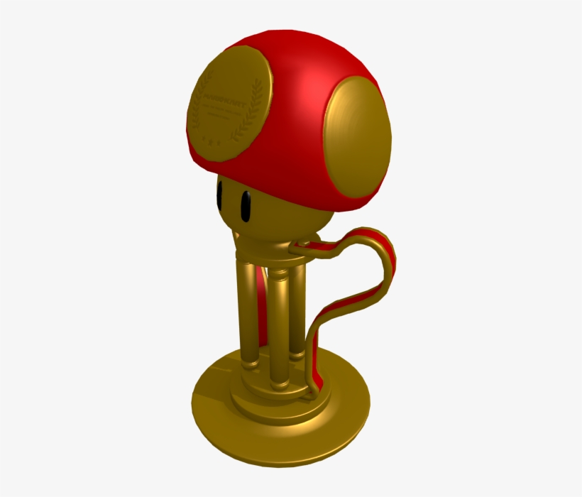 Download Zip Archive - Mario Kart 8 Mushroom Trophy, transparent png download