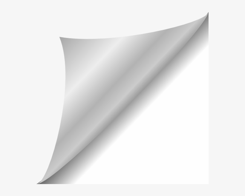 Rb Page Curl - Monochrome, transparent png download
