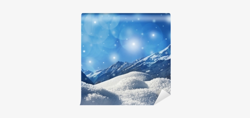 Winter Background With Snow Texture And Mountains Background - Blinkrock Winter Wonderland Led Cheer Stick, transparent png download