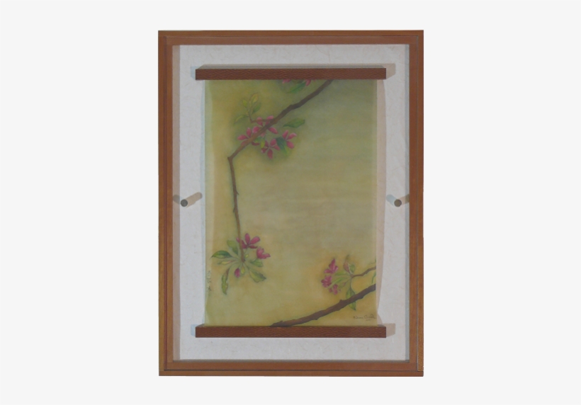 Delicate But Colorful Watercolor Painting On Silk Of - Watercolor Painting, transparent png download