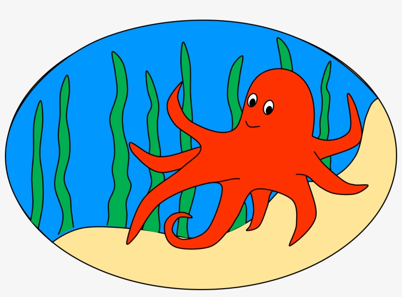 This Free Icons Png Design Of Oval Of Orange Octopus, transparent png download