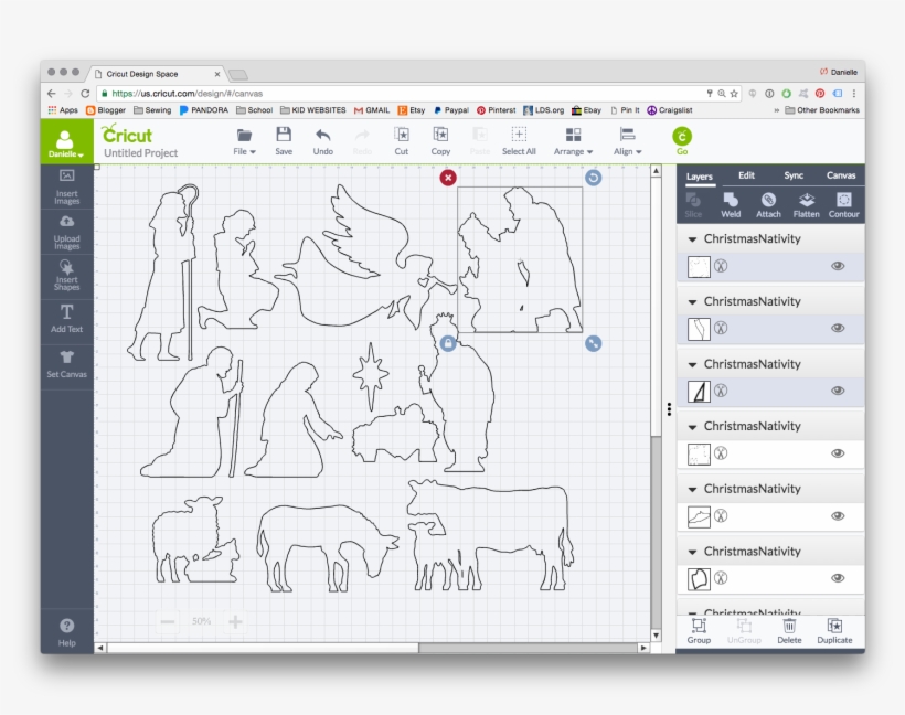 There Are A Few Silhouettes With Cutouts Between The - Design, transparent png download
