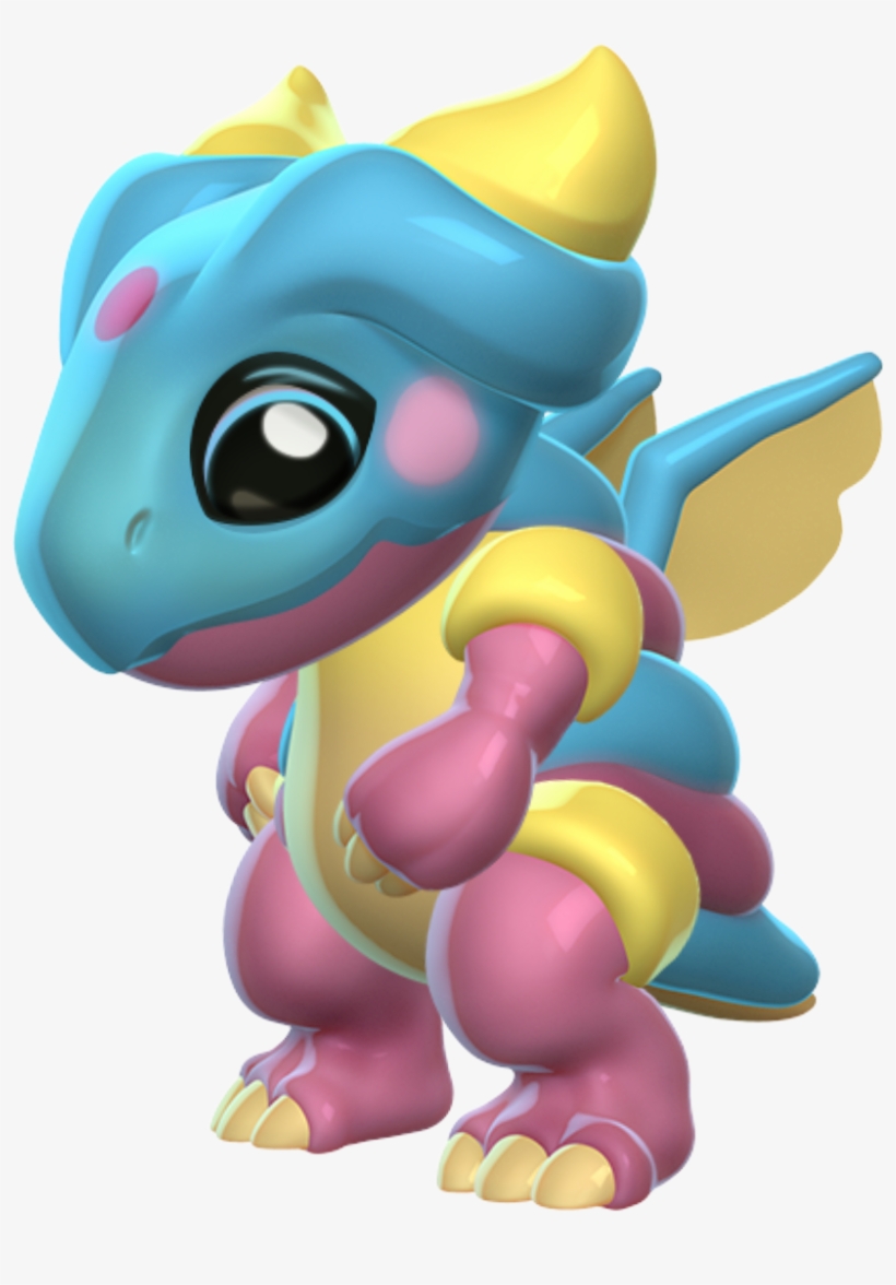 Marshmallow Dragon Baby - Cartoon, transparent png download