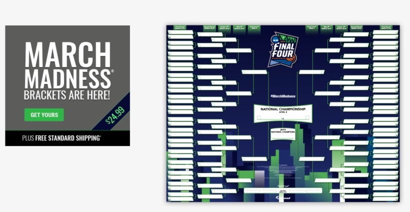 Fathead Ncaa Tournament Bracket, transparent png download