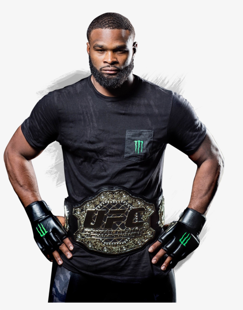 Tyron Woodley - Tyron Woodley Ufc Welterweight Champion, transparent png download