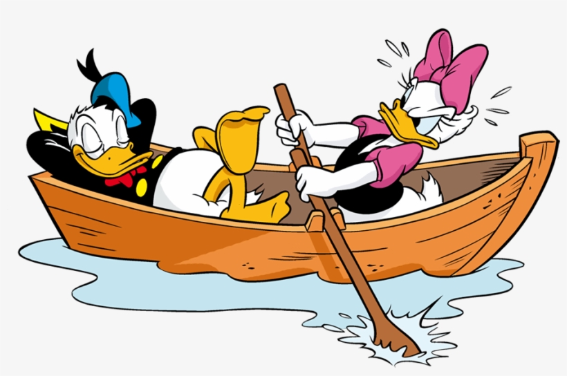 Hobbys - - Donald Duck Mickey Mouse Boat, transparent png download