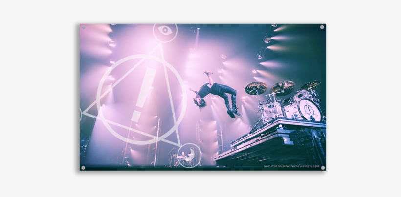 Live Backflip 3'x5' Flag - Poster Panic At The Disco, transparent png download