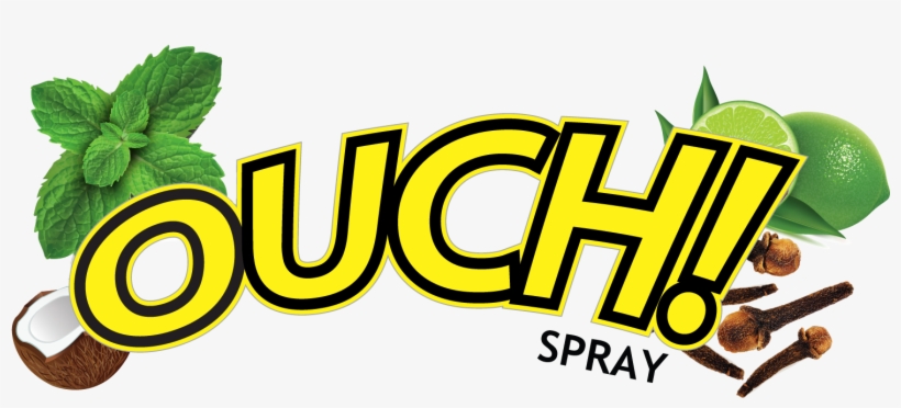 Ouch Instant Herbal Sting Relief Spray - Graphic Design, transparent png download