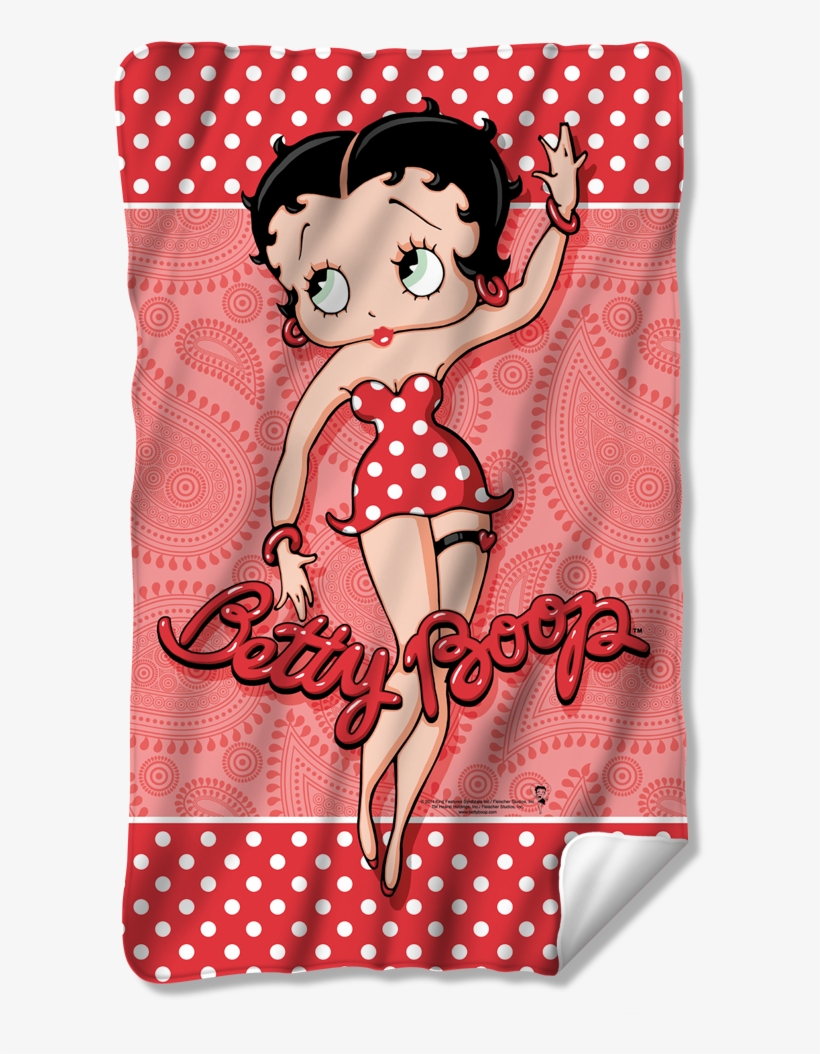 Betty Boop Beach Towel Paisley & Polka Dots - Betty Boop Polka Dots, transparent png download