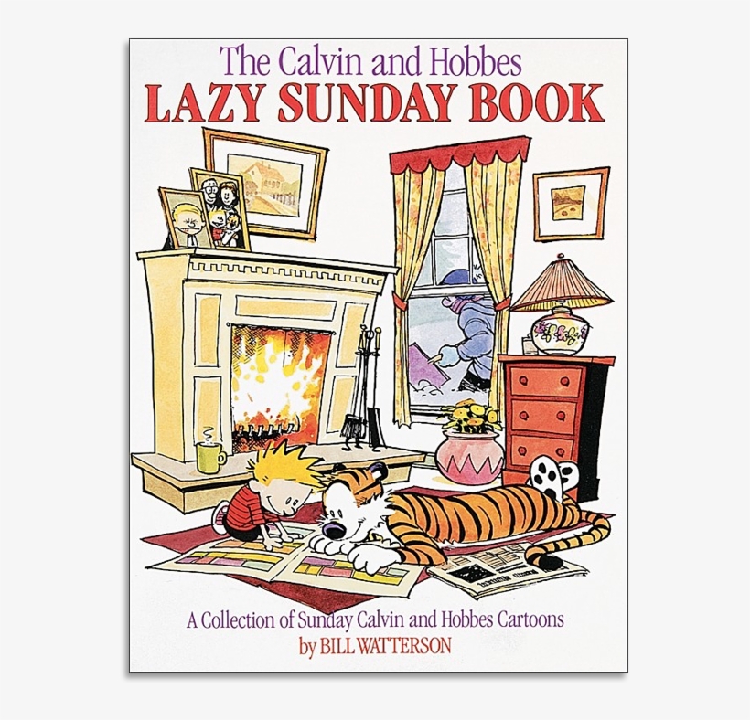 Calvin And Hobbes Png - Calvin And Hobbes Lazy Sunday Book, transparent png download