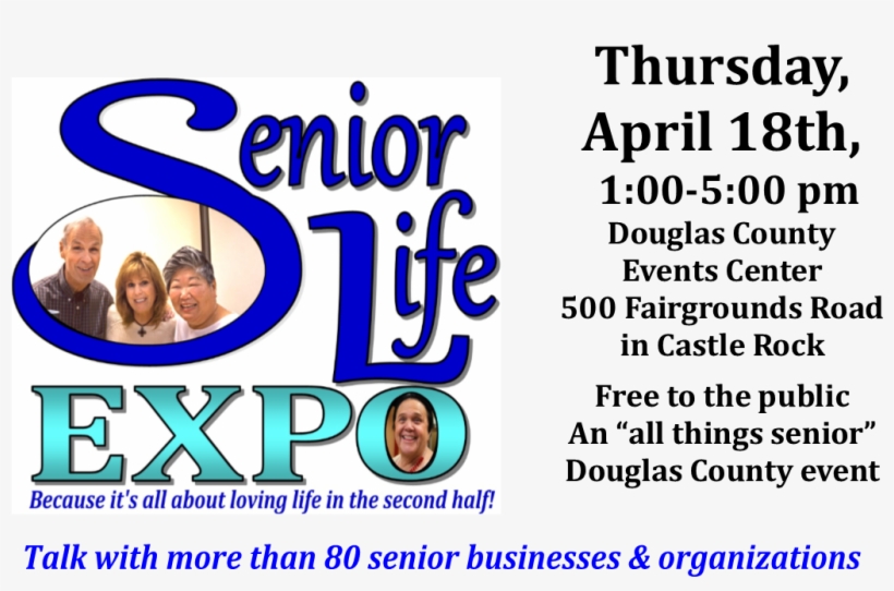 The Annual Douglas County Wide Senior Life Expo Will - Poster, transparent png download