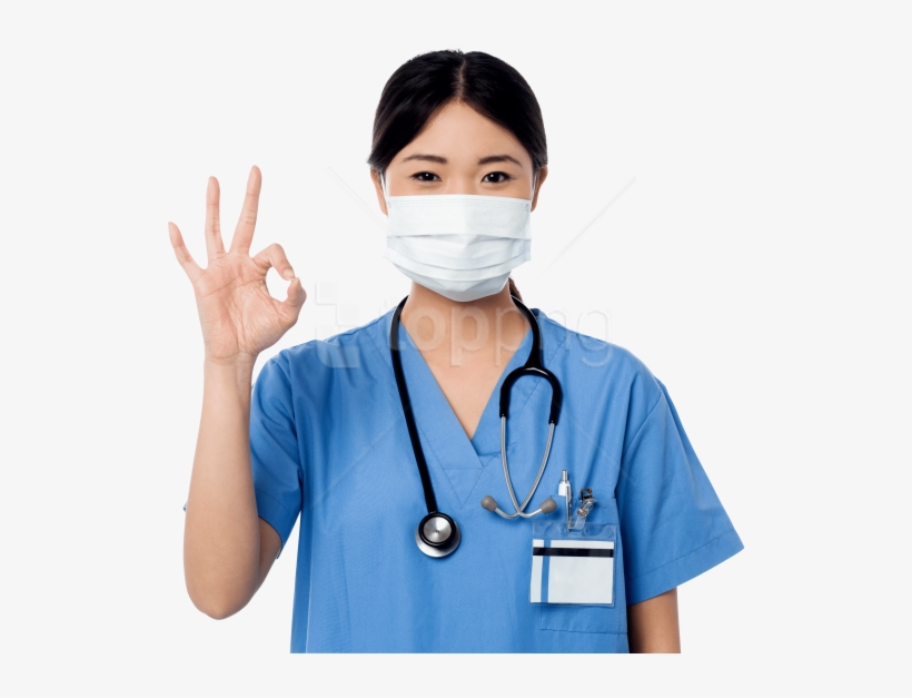 Free Png Women Pointing Perfect Symbol Png Images Transparent - Surgeon Doctor Png, transparent png download