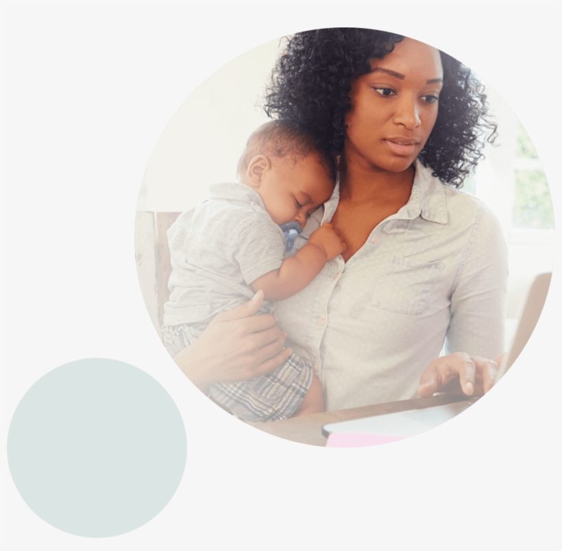 Circle Maker With Baby - Working Mom, transparent png download
