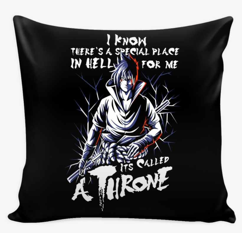 Naruto Sasuke Uchiha Stay On Throne Pillow Cover 16" - Daughter In Heaven At Christmas, transparent png download