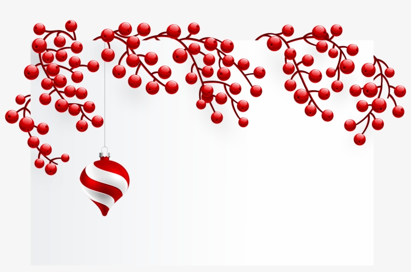 Christmas Blank Template Png Clipart Image - Red Christmas Lights Clipart, transparent png download