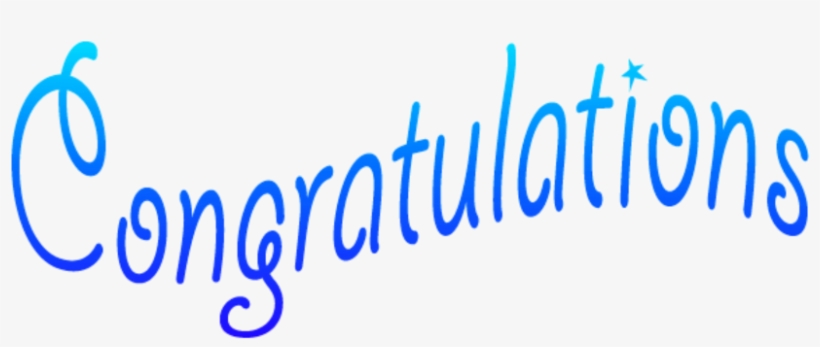 #congratulations #blue #happy #winner #congrats - Cute Cat, transparent png download
