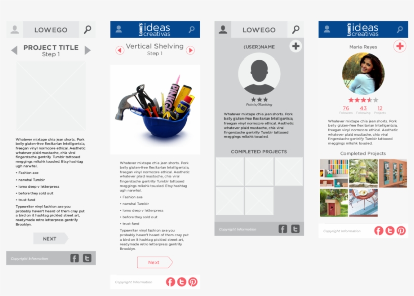 Interface Mocks Lowes Overview, transparent png download