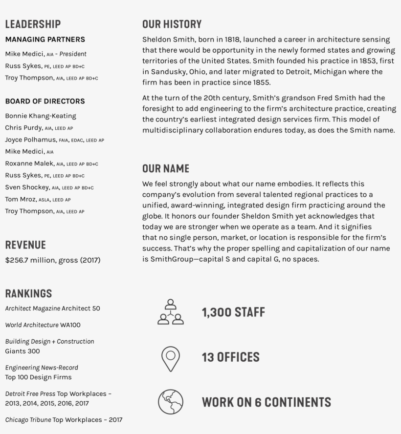 Smithgroup Fact Sheet - Document, transparent png download