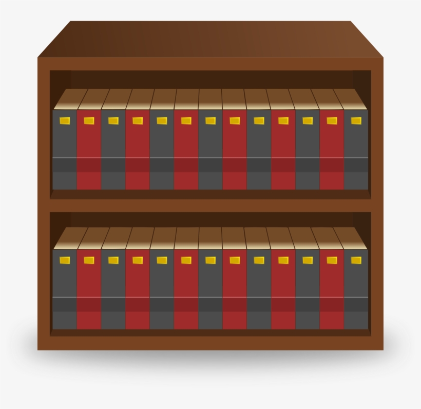 Bookshelf - Clip Art, transparent png download