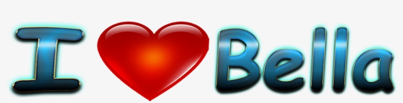 Bella Love Name Heart Design Png - Portable Network Graphics, transparent png download
