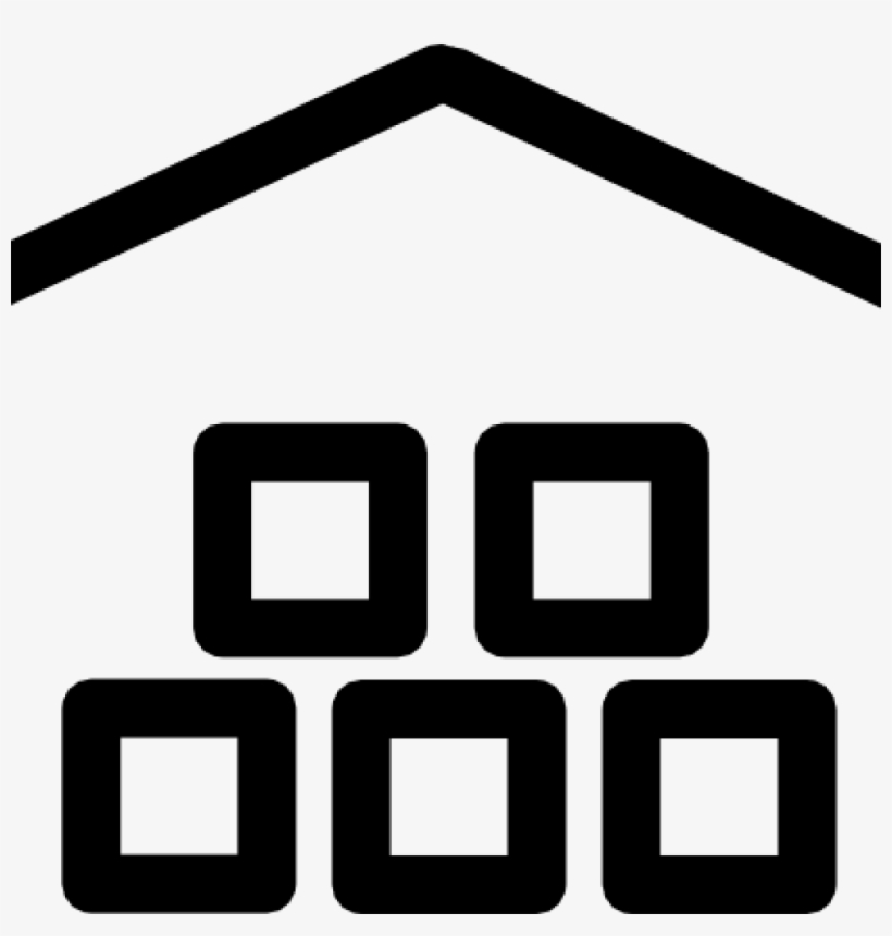 Warehouse Clip Art Warehouse Clip Art At Clker Vector - Warehouse Clip Art Black And White, transparent png download