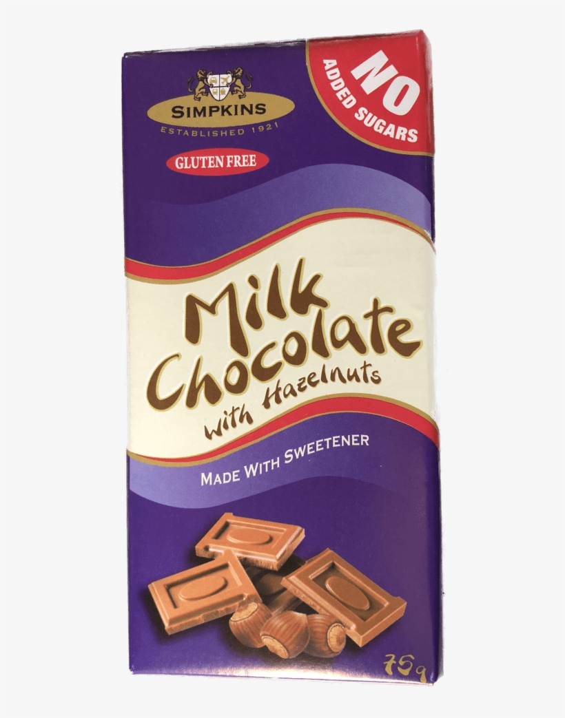 Simpkins Sugar Free Chocolate Bars - Chocolate, transparent png download