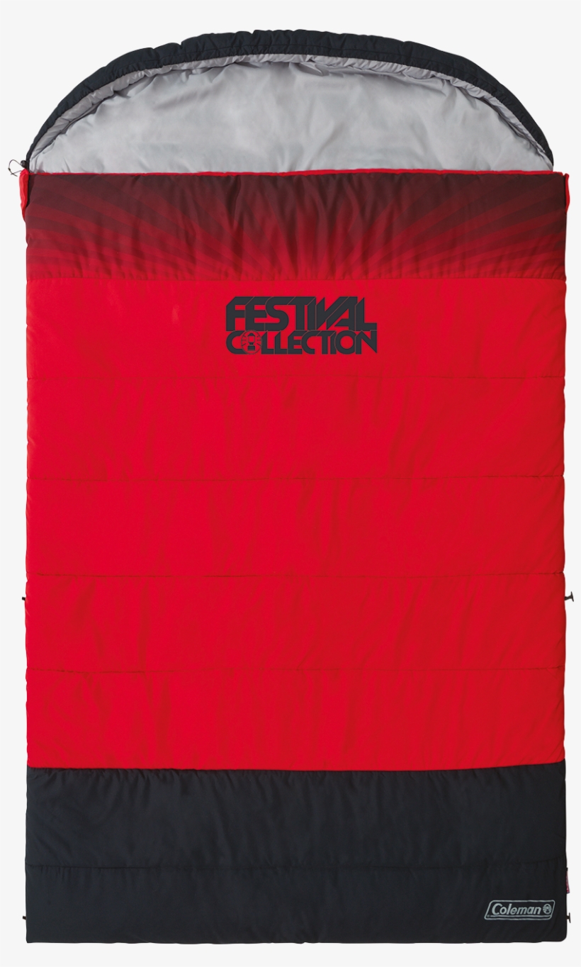 Coleman® Festival Collection Double Sleeping Bag, Red/black - Coleman Festival Sleeping Bag, transparent png download