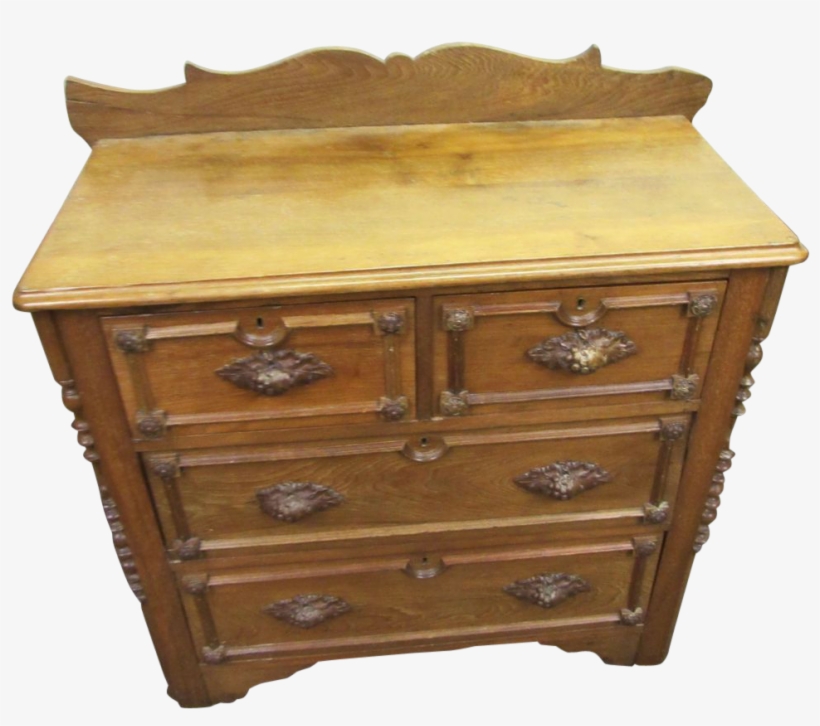 Wood Dresser For Century Carved Wood Dresser - Dresser, transparent png download