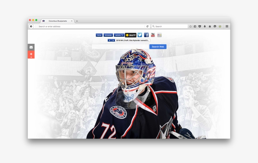 Nhl Blue Jackets New Tabby Brand Thunder, Llc - College Ice Hockey, transparent png download