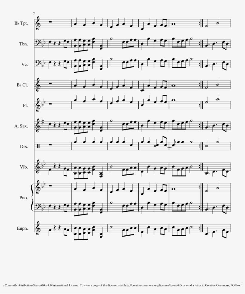 Woah Band Arrangement Piano Tutorial - Life's Incredible Again Score, transparent png download