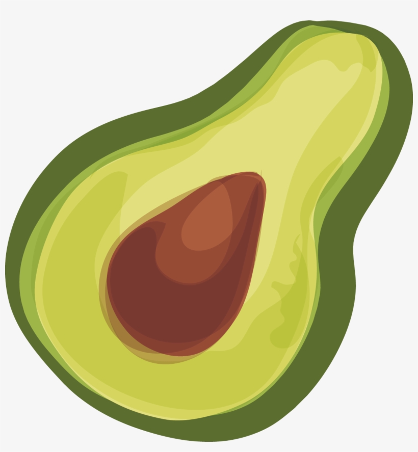 Avocado Euclidean Vector Flat Design, transparent png download