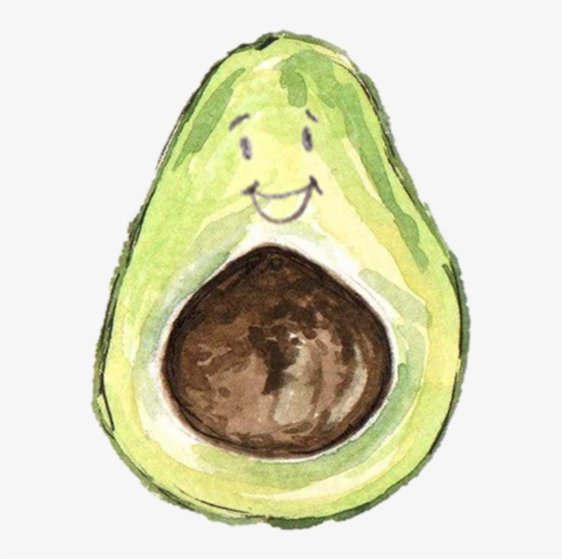 Avocado Png Transparent Images Free Download Clipart - Avocado Watercolor Png, transparent png download
