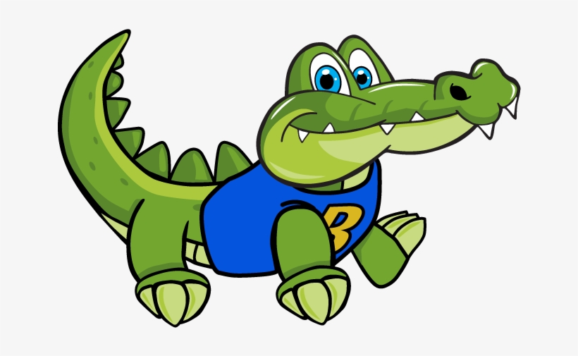 Gator Crawling - Cartoon, transparent png download