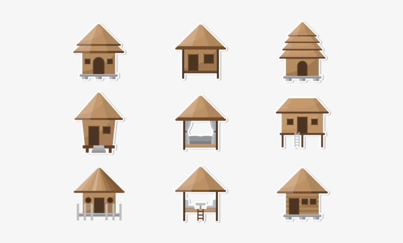 Gazebo Clipart Cabana - Cabaña Vector Png, transparent png download