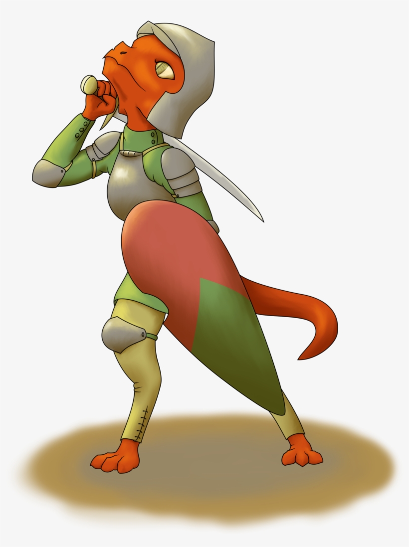 Another Kobold, Bravely Standing All Fancy Like In - Cartoon, transparent png download