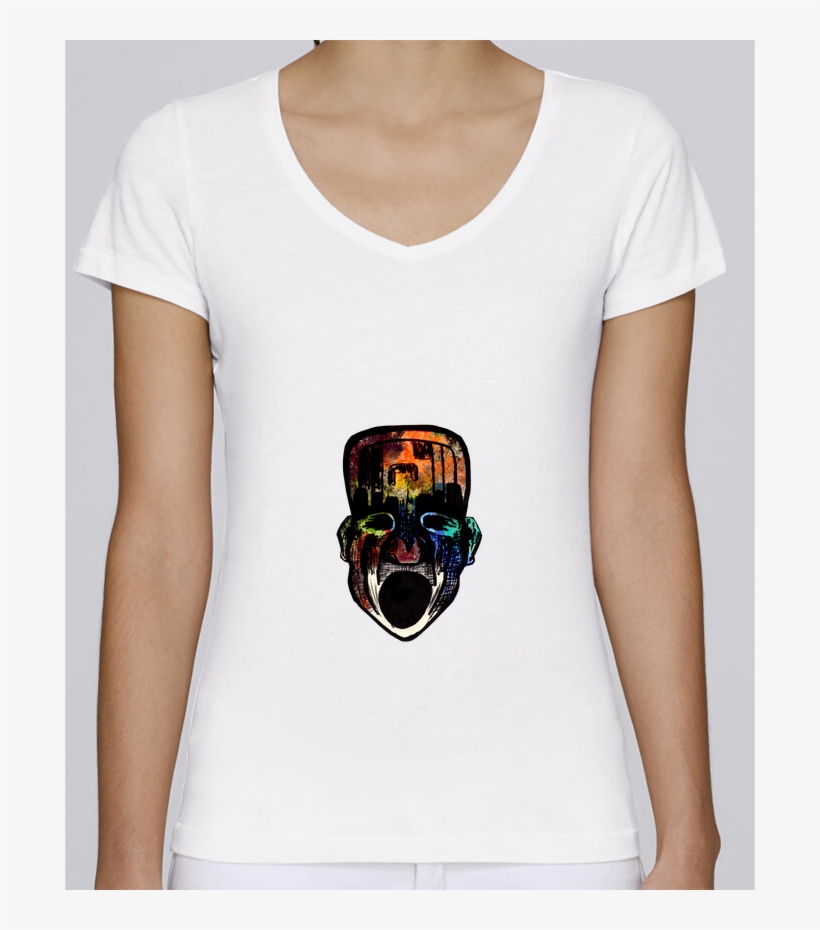 T-shirt Femme Col V Stella Chooses Hindou Par Arow - T-shirt, transparent png download