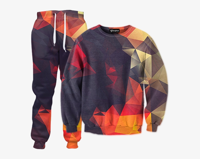 Abstract Glow Tracksuit, transparent png download