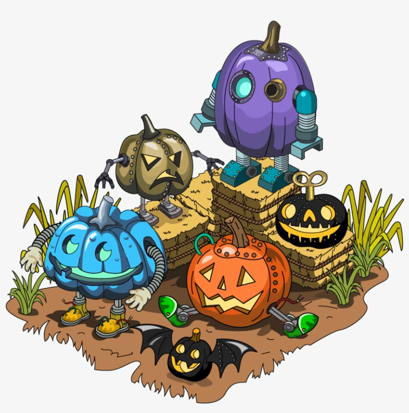 Robo-pumpkin Patch - Jack-o'-lantern, transparent png download