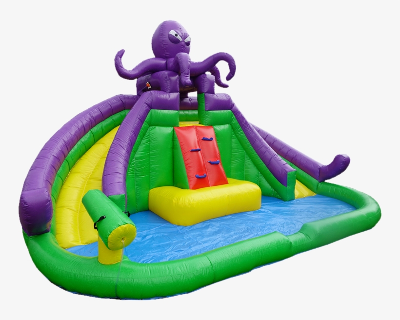 Octopus Waterslide - Inflatable, transparent png download