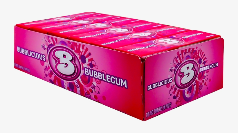 Bubblicious Bubblegum 18 Pack - Box, transparent png download